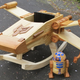 Illustration for article titled This Exquisite Wooden X-wing Rocker Will Make You Miss Being a Kid